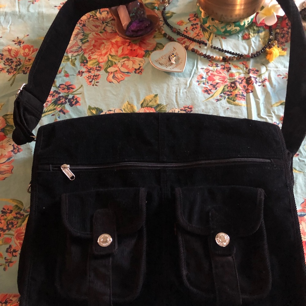 Corduroy Messenger Bag